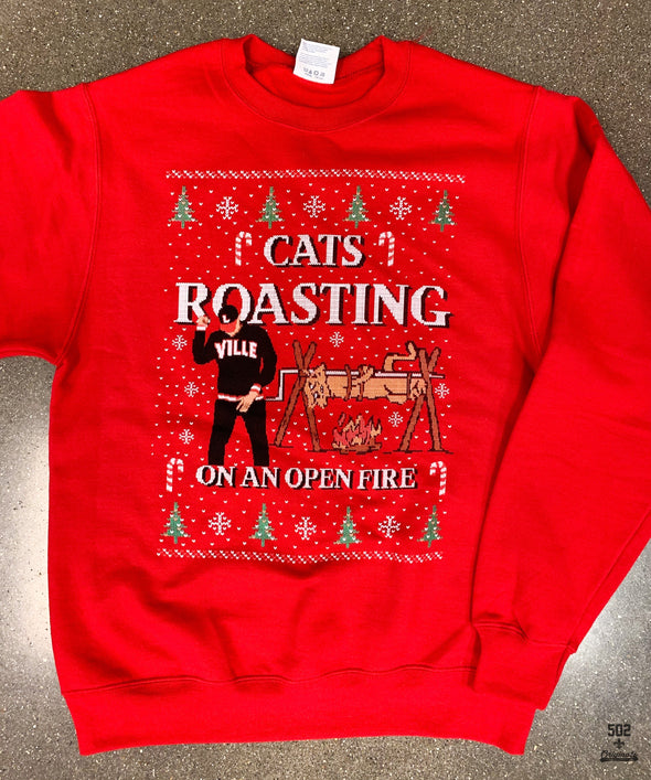 Cats Roasting On An Open Fire Sweatshirt