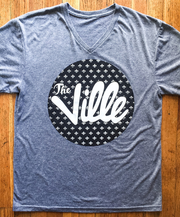 The Ville Fleur de Lis Tee (Available in Crew Neck and V-Neck)